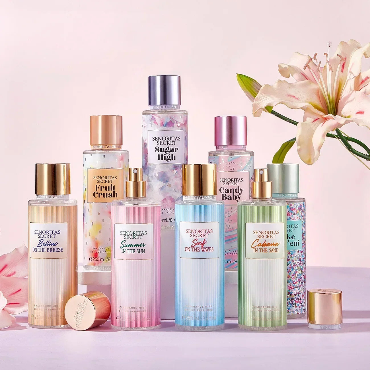 Spray corporal con fragancia ligera persistente para mujer con varios sabores Cuidado de la piel
