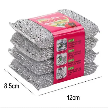 20 piezas estropajos de doble cara, esponja de cocina, almohadillas para fregar platos, olla, tazón, herramientas de limpieza del hogar