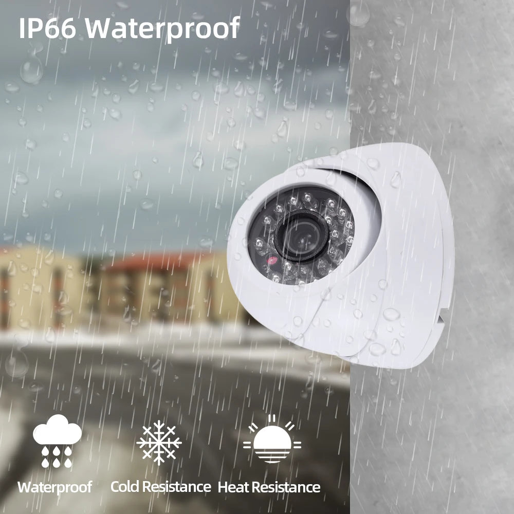 Cámara domo analógica de seguridad CCTV 4K BNC para exteriores, impermeable, detección facial, AHD, DVR, sistema de videovigilancia, 8MP, XMEYE, 5MP