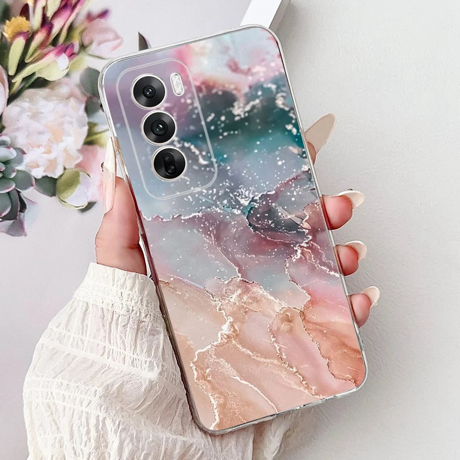 Para Oppo Reno 12 5G funda CPH2625 diseño fresco Pashion funda pintada suave funda de teléfono delgada para Oppo Reno 12 Pro Reno12 Fundas Coque