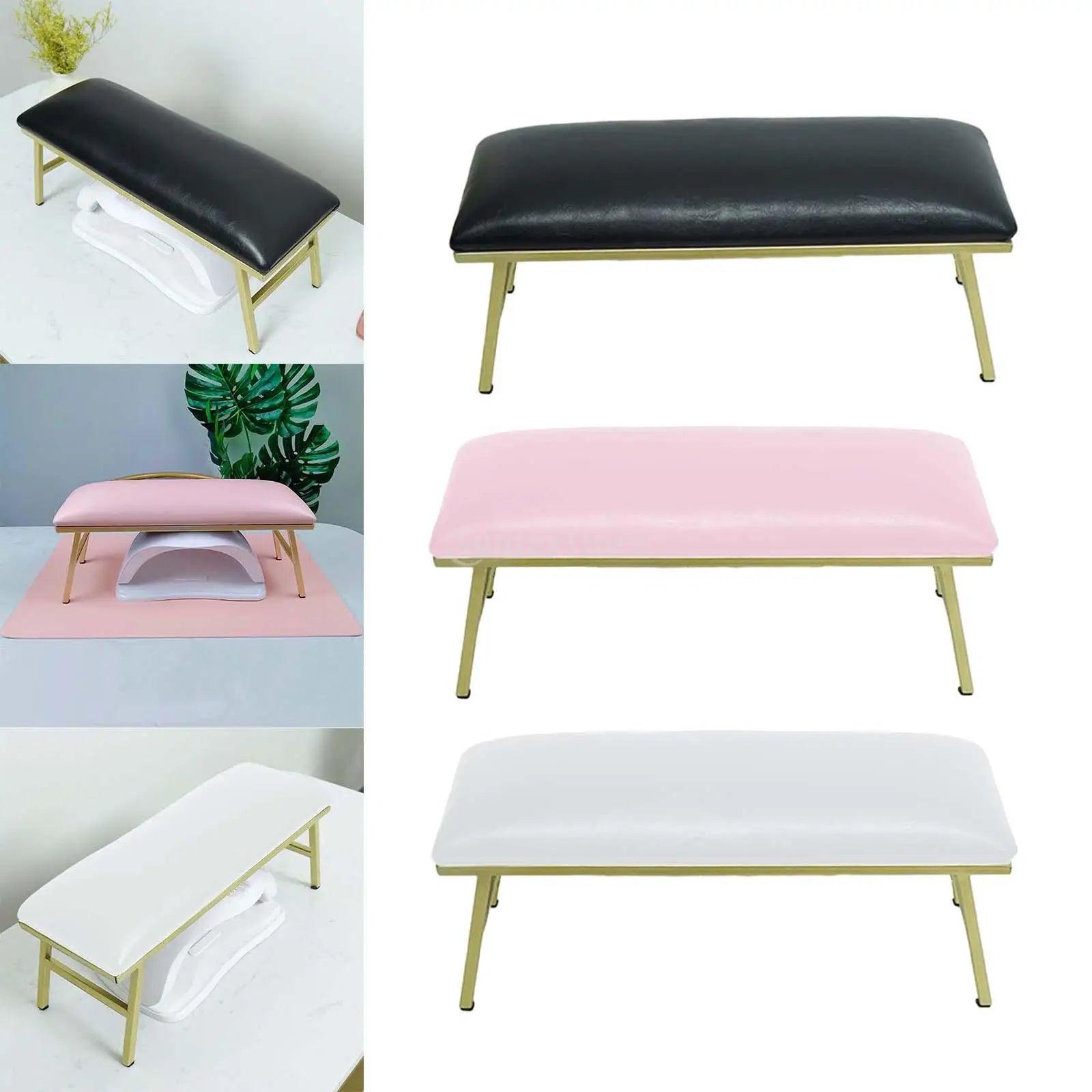 Reposabrazos para uñas, soporte de escritorio para mesa de uñas, estación de escritorio, cojín para reposabrazos resistente para salón en casa, arte de uñas, técnico de uñas para principiantes