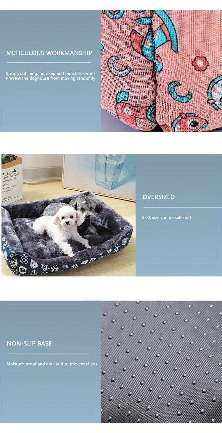 Cama para perros, cojín para sofá, suministros para mascotas de temporada, suministros suaves y cómodos, camas para gatos grandes, medianas y pequeñas para el hogar