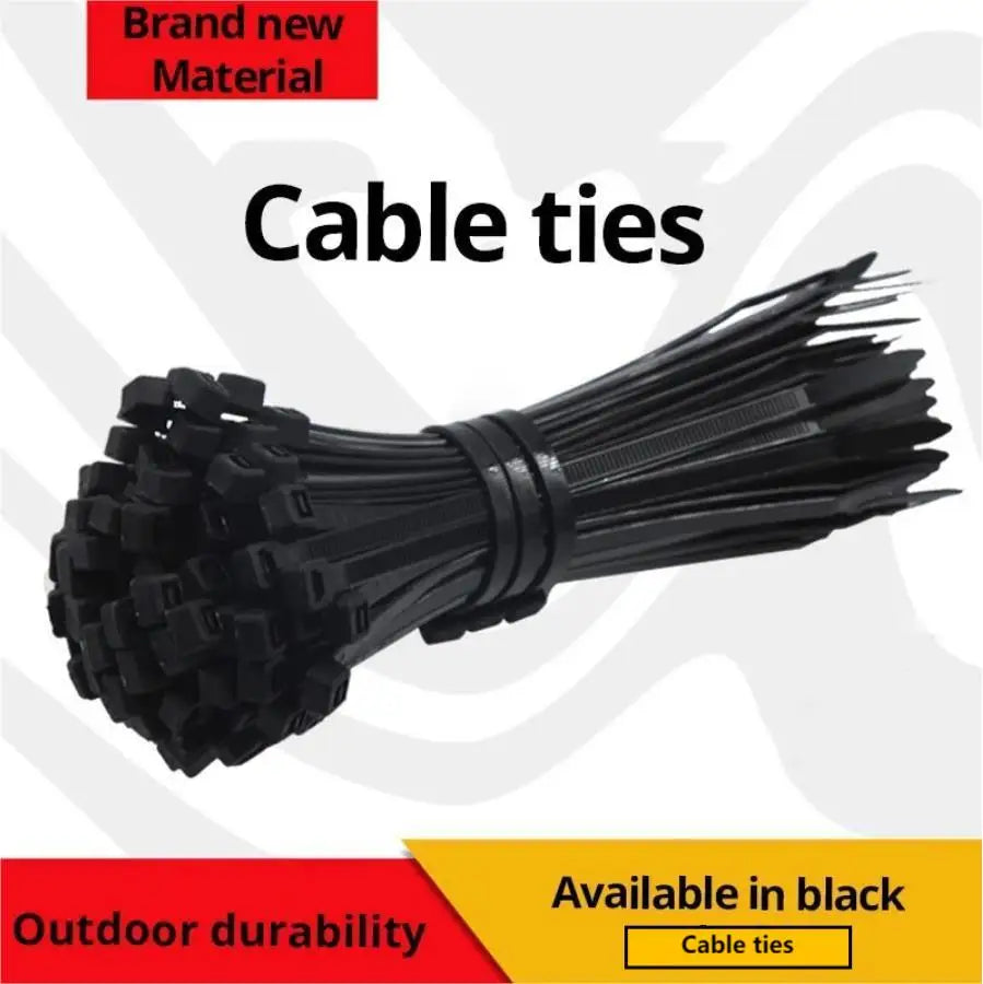 100 piezas negro 4x200 cable anillo de fijación reutilizable cable Zip Ties de pulgadas reciclable desmontable