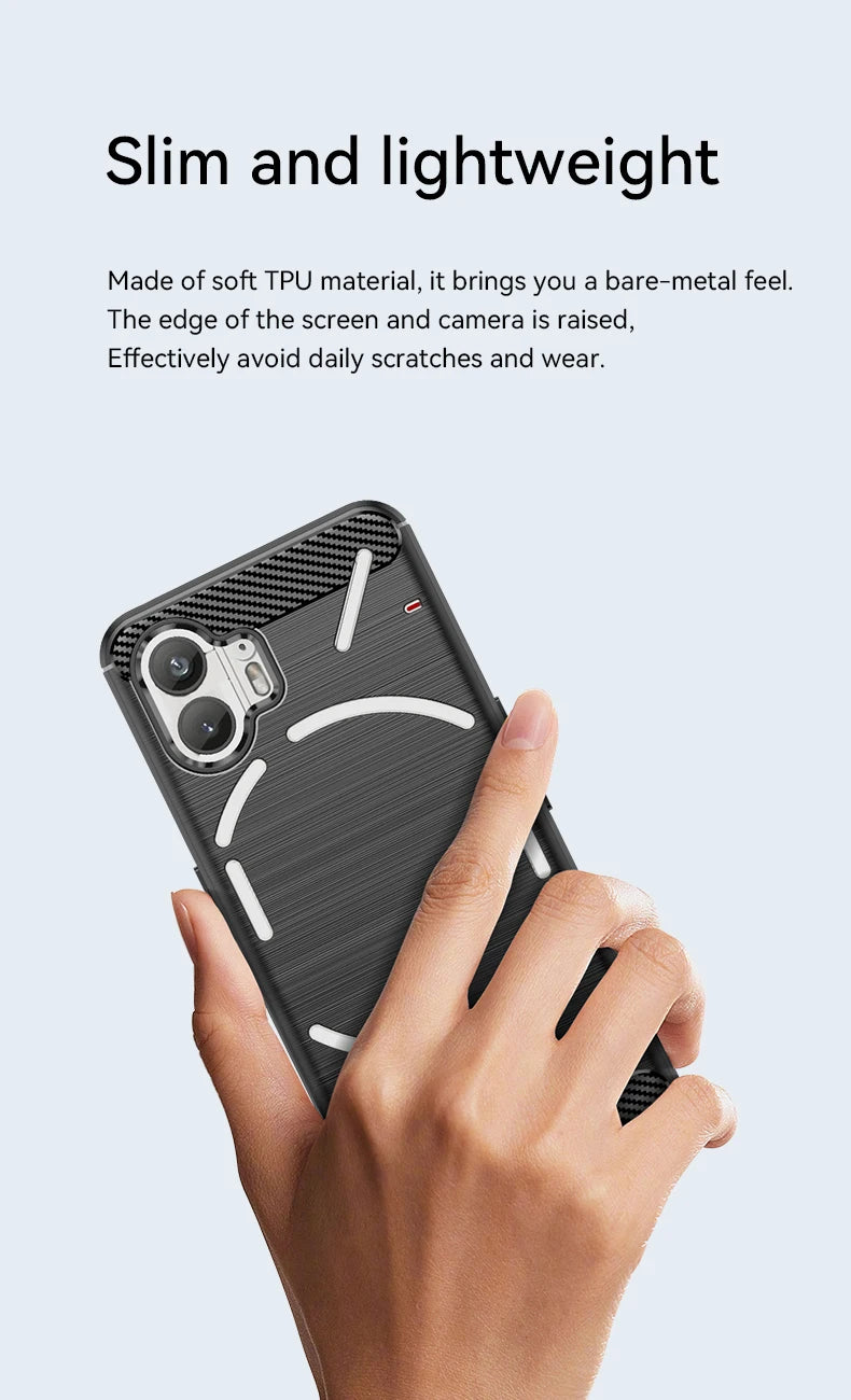 Funda protectora resistente a los golpes para teléfono Nothing, 1, 2