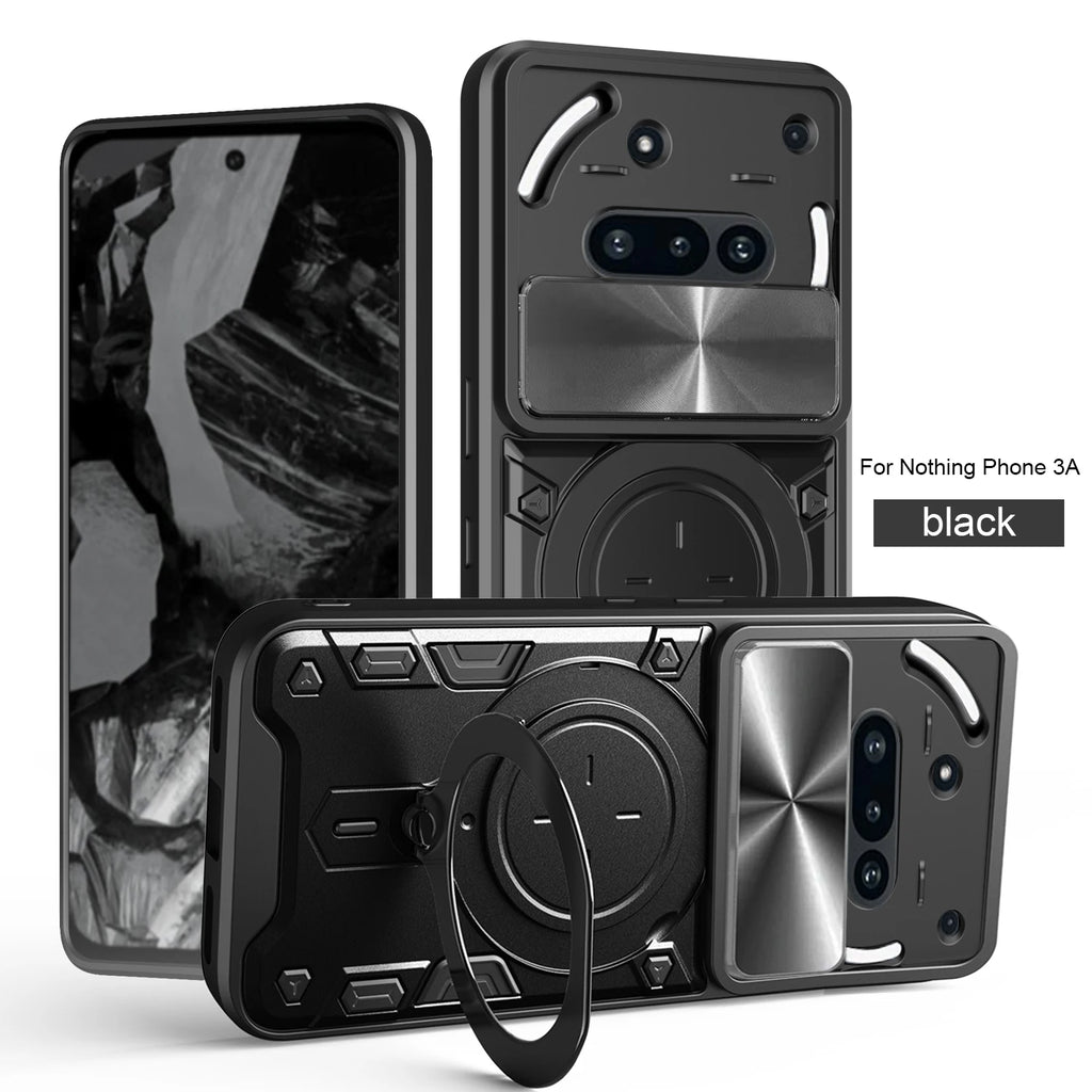 Funda protectora para nada teléfono 3a, funda con soporte de anillo, protección de lente, Fundas Coque Capa