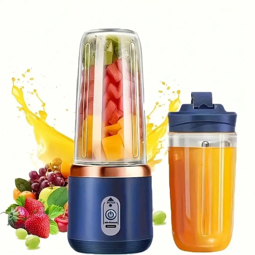 Vaso para exprimidor + vaso portátil para exteriores, vasos dobles, desmontables, fáciles de limpiar, para hacer jugos finos, licuadora de frutas, máquina para hacer bebidas, adecuado para el hogar, viajes al aire libre, o