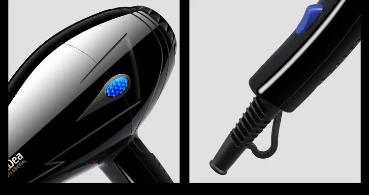 Secador de pelo potente de 1800W, secador de pelo con ajuste en frío y caliente, calentamiento rápido, recolección de aire, con 5 regalos