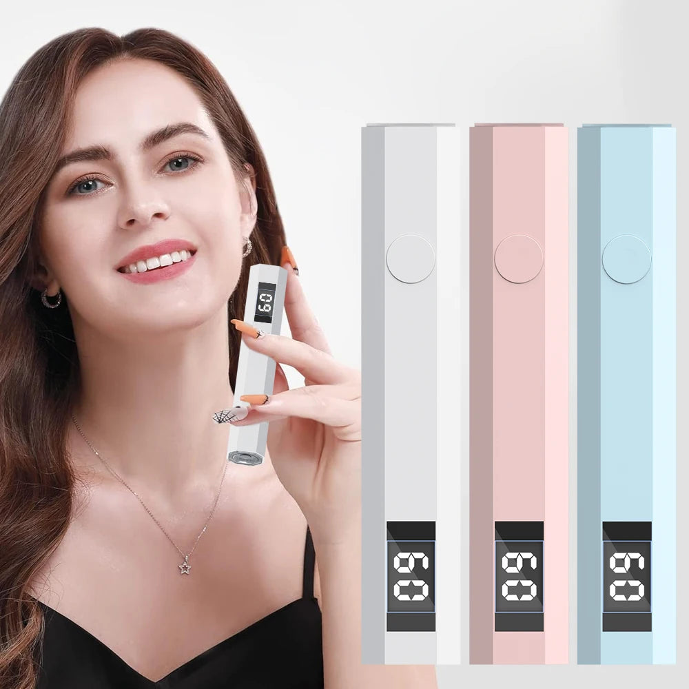 Lámpara UV LED para Uñas con Base Ajustable y Indicador LED, Secador de Uñas Profesional para Curado Rápido y Uñas de Gel