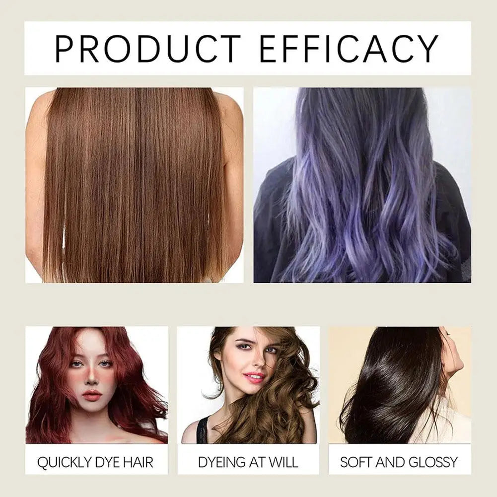 Champú para teñir el cabello para cabello gris para mujeres y hombres, Kit de tinte para el cabello Natural, champú semipermanente para teñir el cabello, negro, marrón, morado, 200ml