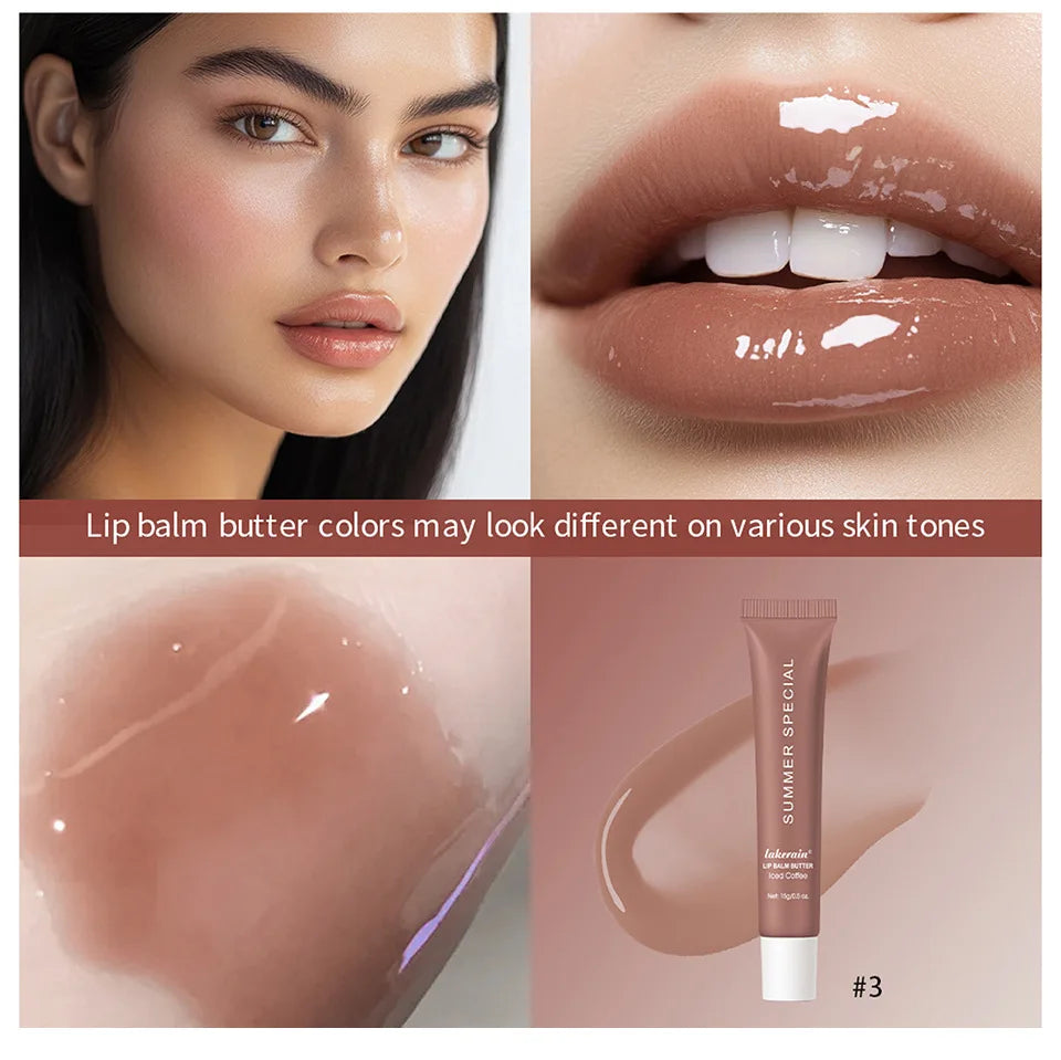 Bálsamo labial hidratante de verano, bálsamo labial hidratante para mantequilla, cuidado diario, bálsamo labial, maquillaje de aceite labial