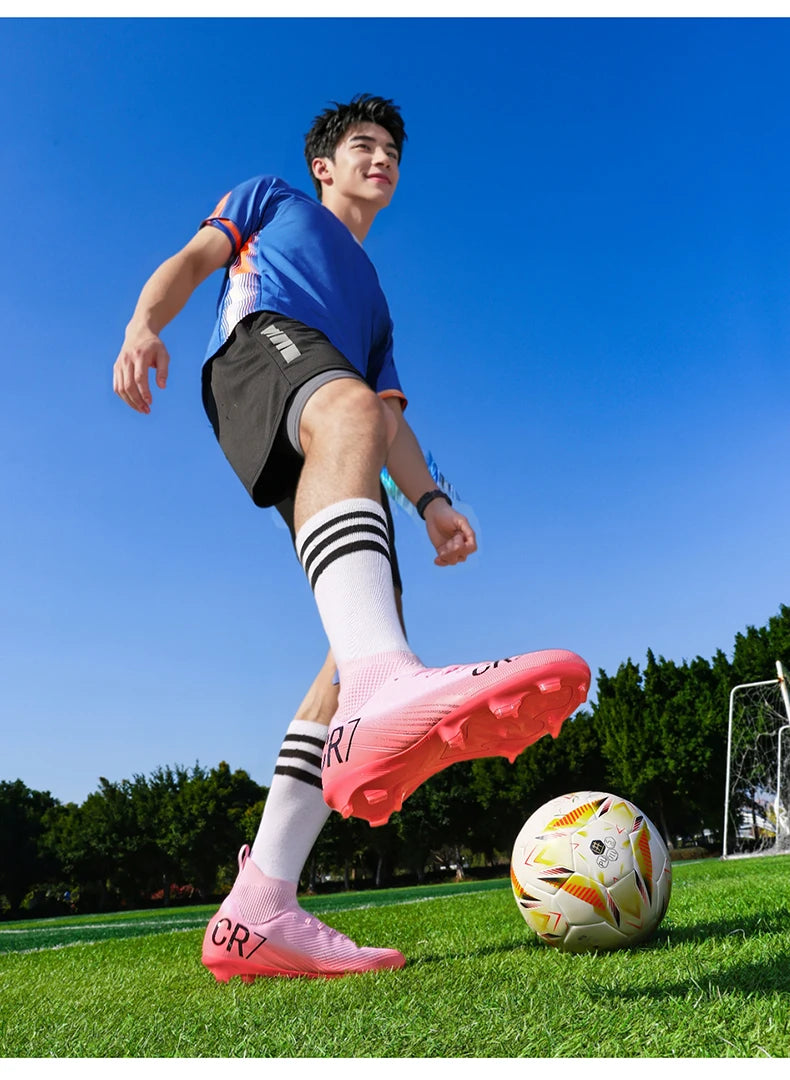Nuevas botas de fútbol para hombre, gran oferta, zapatos de fútbol profesionales de alta calidad, zapatillas de fútbol para mujer, zapatillas unisex ultraligeras TF/FG