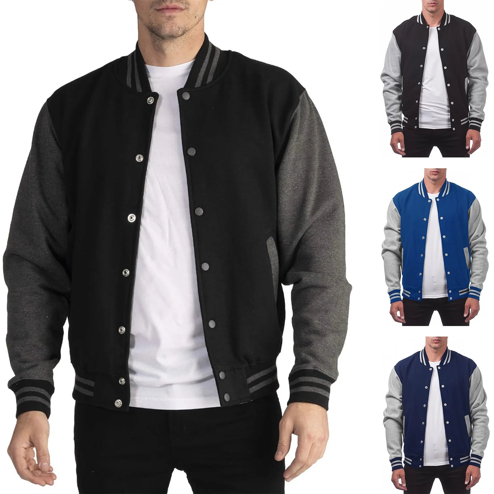 Chaqueta Bomber holgada de moda para hombre, Jersey de béisbol de marca americana, chaqueta informal de talla grande, novedad de 2023