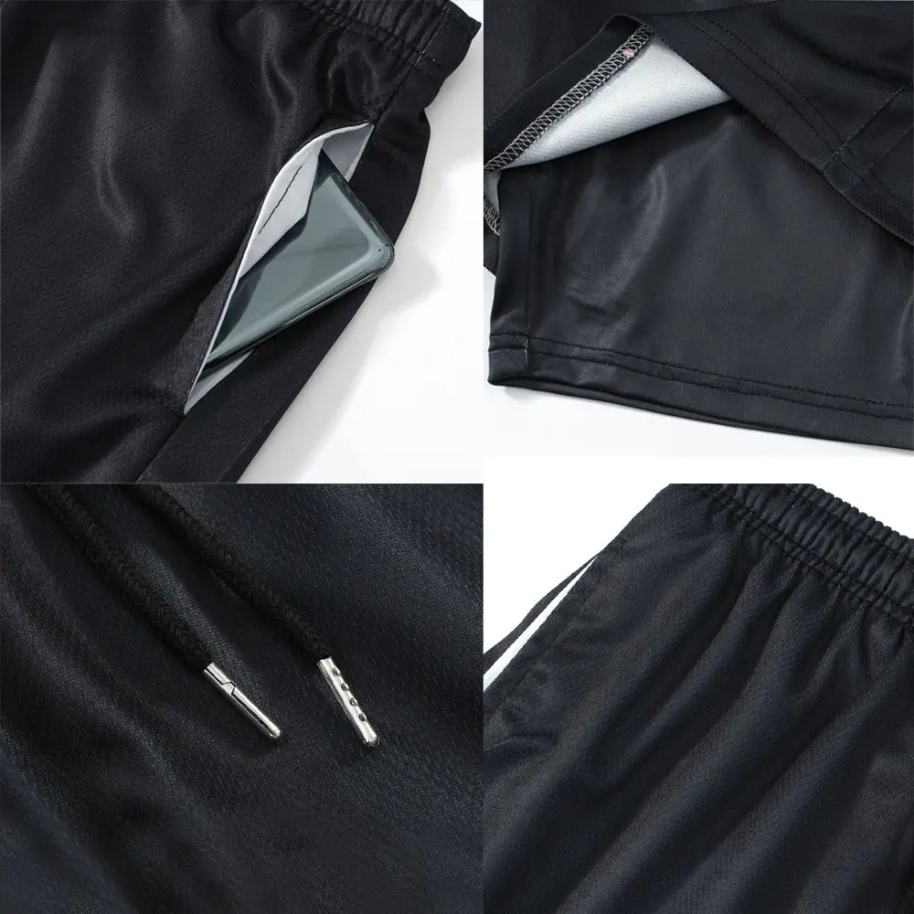 Conjunto de compresión con estampado 3D de Anime para hombre, Top de gimnasio de manga corta + pantalones cortos de entrenamiento, conjunto de protección contra sarpullidos transpirable de secado rápido