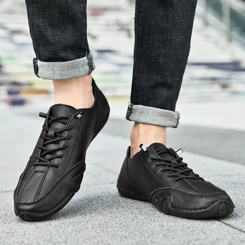 Zapatos de hombre para las cuatro estaciones, nuevos zapatos informales de talla grande, zapatos transpirables de suela suave a la moda para exteriores, zapatos deportivos para caminar para hombre