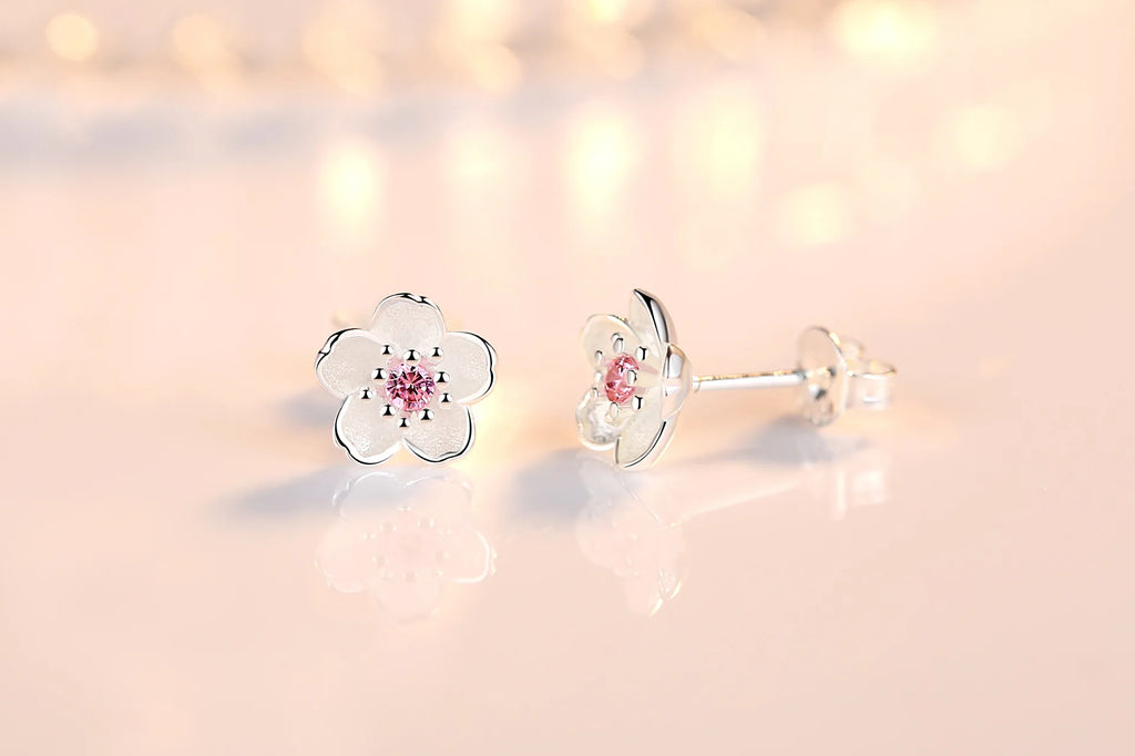 Pendientes pequeños de Plata de Ley 925 con circonita rosa y púrpura para mujer, accesorios de joyería de lujo elegantes para boda, venta al por mayor