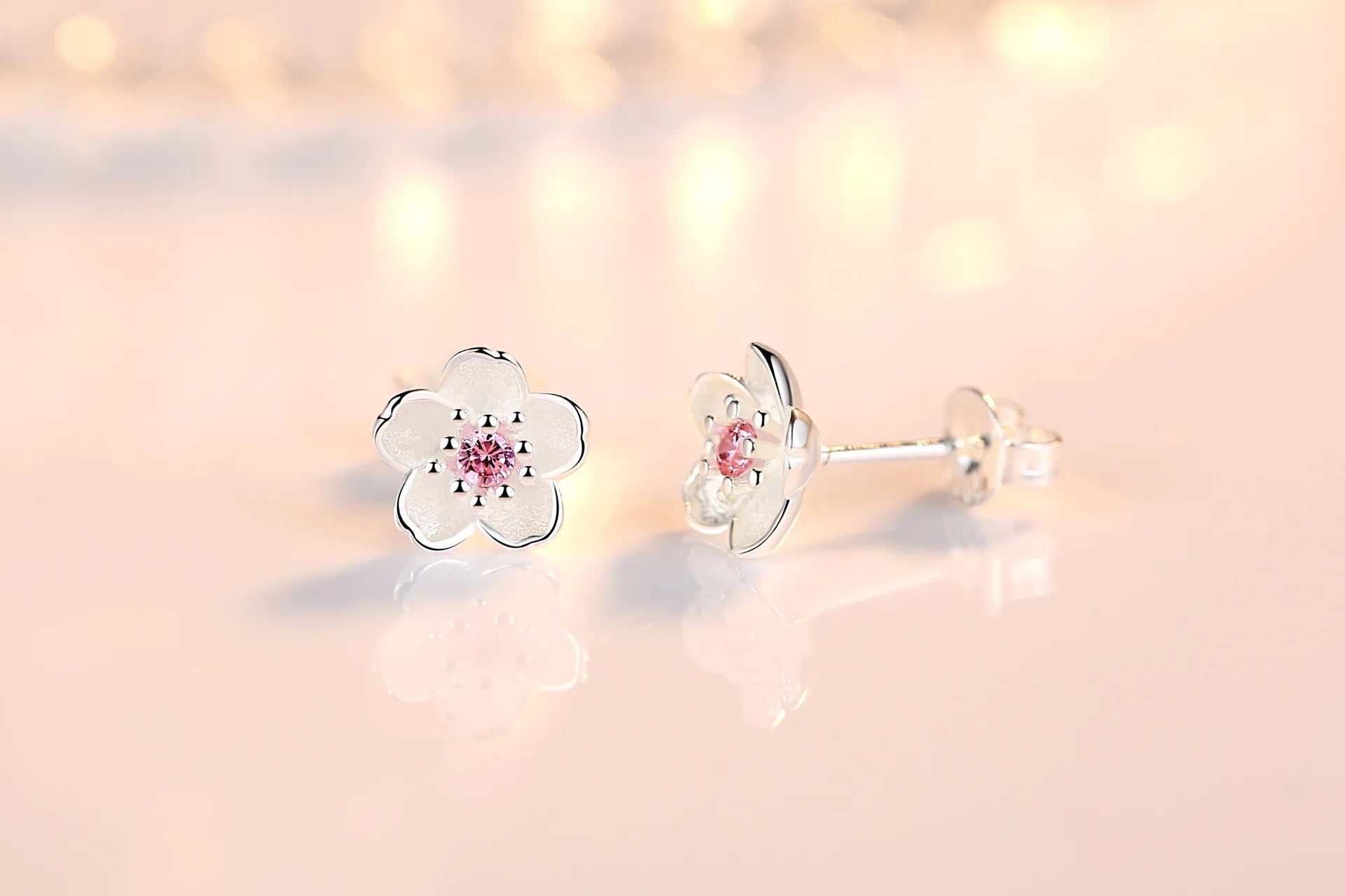Pendientes pequeños de Plata de Ley 925 con circonita rosa y púrpura para mujer, accesorios de joyería de lujo elegantes para boda, venta al por mayor
