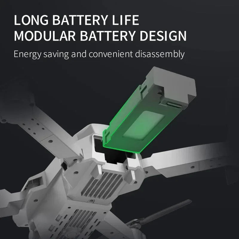 Dron plegable inteligente E88 Pro, compatible con conmutación de cámara simple/doble, calidad de imagen de 4K + disparo gran angular, WiFiDirect Real-Tim