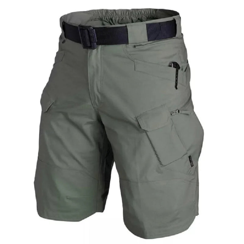Pantalones cortos tácticos militares para hombre, pantalones cortos urbanos impermeables de senderismo, pantalones de campamento con múltiples bolsillos, talla grande, Verano