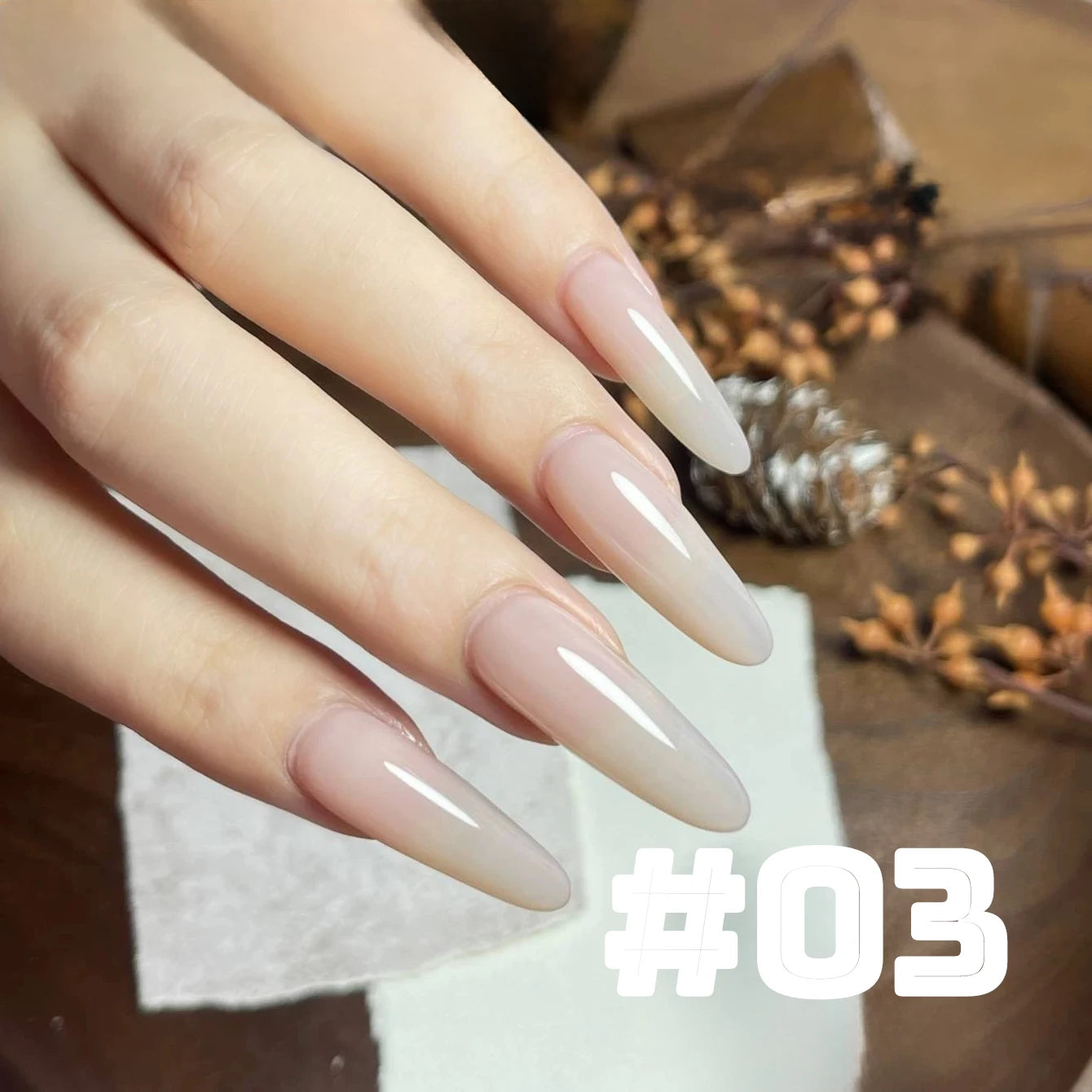 Esmalte de Uñas en Gel MIANEL Colorful Rock Slice, Amarillo Lechoso-Blanco Brillante, Crema Blanca, Efecto Leche Huhu Dopamina, 12ml, 1-6 Unidades