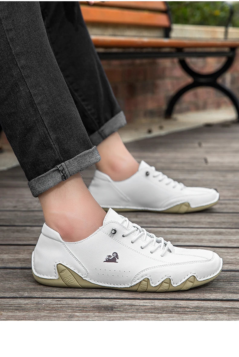 Zapatos de hombre para las cuatro estaciones, nuevos zapatos informales de talla grande, zapatos transpirables de suela suave a la moda para exteriores, zapatos deportivos para caminar para hombre