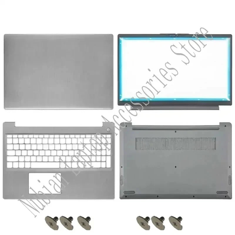 Nuevo para IdeaPad 3 15ADA6 15ITL6 15ALC6 2021: Cubierta trasera LCD, bisel frontal, reposamanos, carcasa inferior, teclado y bisagras para portátil