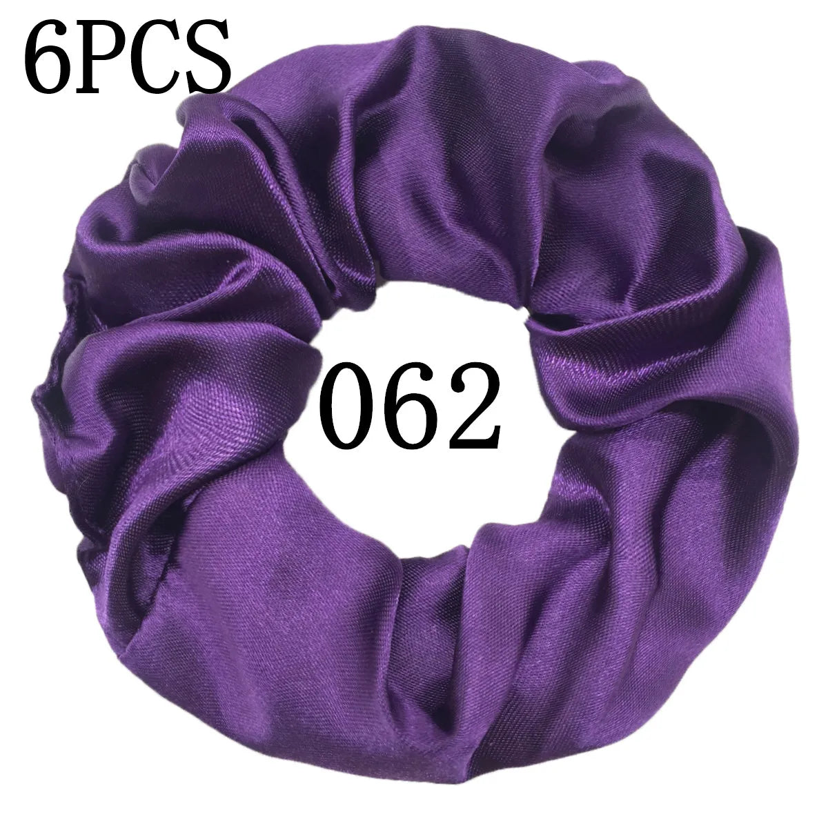 6 unids/lote, bandas para el pelo, lazos, cuerdas, soporte para cola de caballo para mujeres o niñas, accesorios, tocados de satén, Color sólido 100