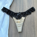 Tangas personalizadas para mujer, tanga con nombre de letra de cristal y espalda en T, Tanga Sexy de encaje personalizado con nombre, ropa interior, bragas