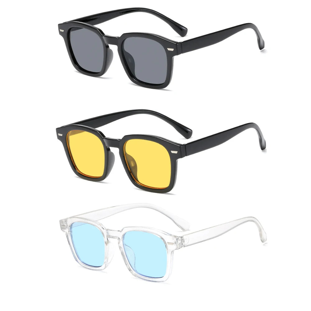 Gafas de sol cuadradas de la marca RMM, de alta calidad, con diseño de polígono, a la moda, para hombre, estilo hip hop, retro, para mujer