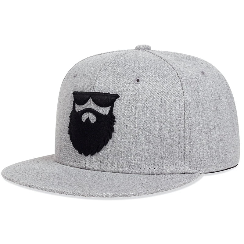 Moda hombres mujeres algodón Snapback sombrero Hip Hop gorra de béisbol barba viejo hombres bordado gorras de camionero ajustable ocio al aire libre sombreros