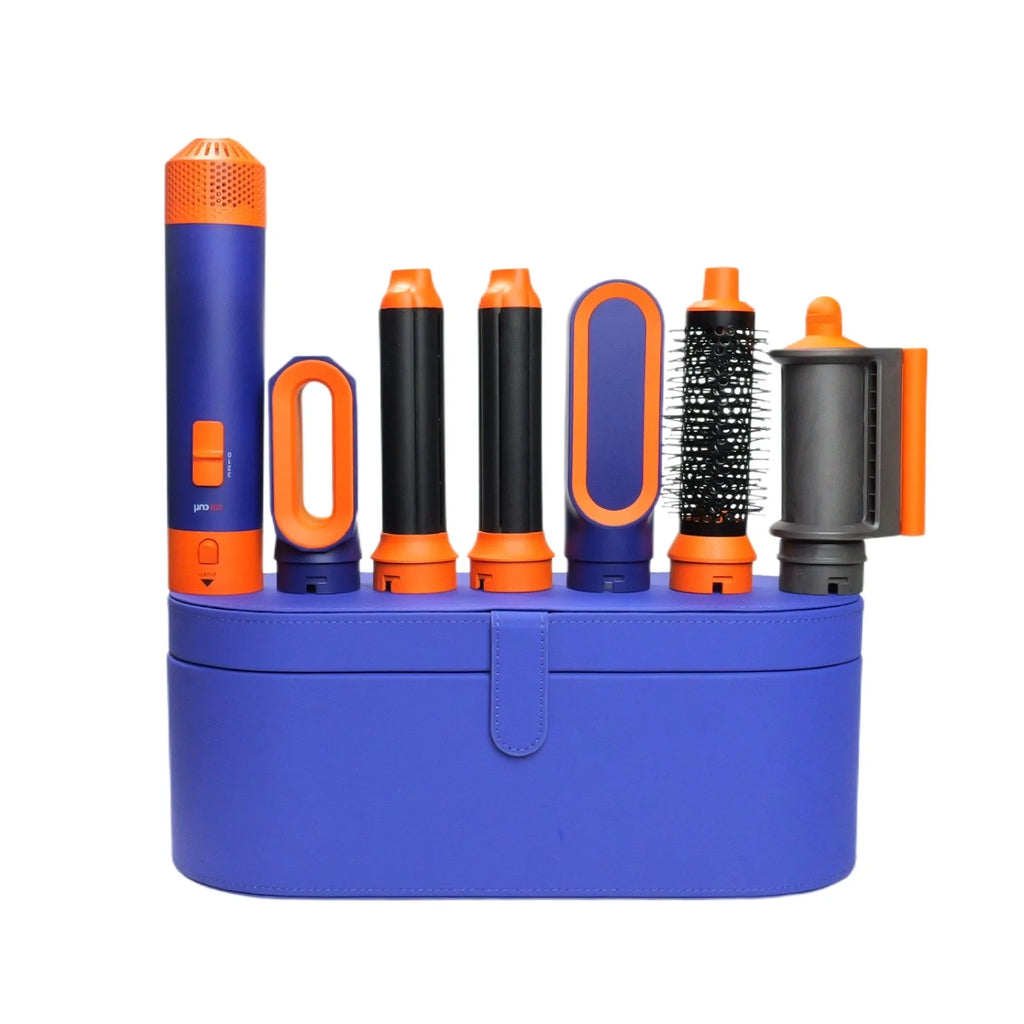 Estilizador de cabello 6 en 1, nuevo secador de pelo liso para cabello, estilizador de cabello 6 en 1 con barril rizado, cepillo de aire caliente, herramienta de estilismo MultiStyler