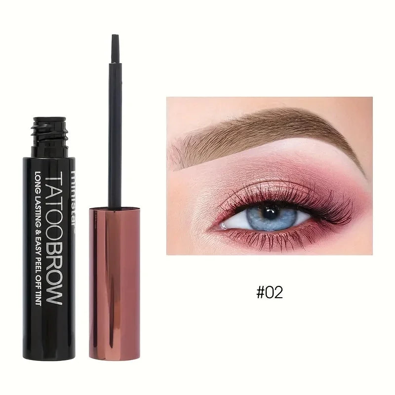 1 tinte de Gel para cejas despegable para tatuajes, tinte semipermanente para cejas, resistente al agua, a prueba de transferencia, para cejas de aspecto más completas y definidas