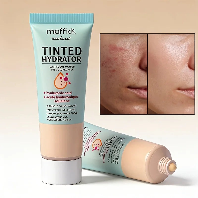 Prebase con Color, Suaviza la Piel, Disimula Poros y Líneas Finas, Resistente al Agua y al Sudor, Ligera, Aspecto Natural