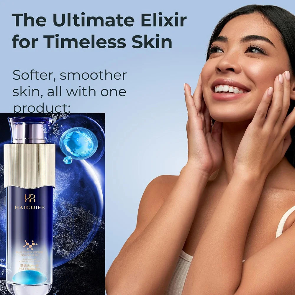 120ml péptido de cobre azul ADN sodio pequeña molécula energía revitalizante hidratante e hidratante suero tonificador de la piel esencia