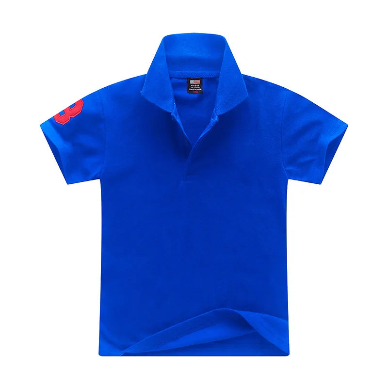 2025 nuevas camisas Polo para niños, camiseta de algodón para niños, ropa para niños, camisetas de manga corta para bebés, camisetas 1-8T
