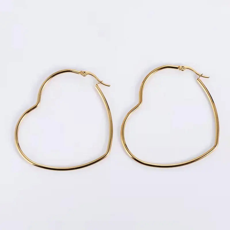 1 par de moda para mujer, moda, personalidad exagerada, diseño de corazón hueco, puño para niña, regalo de joyería de cumpleaños