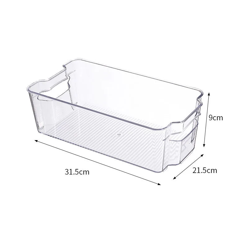 Caja de almacenamiento transparente para refrigerador, organizador de frutas y verduras, contenedor transparente para cocina, almacenamiento de alimentos y bebidas, 2030