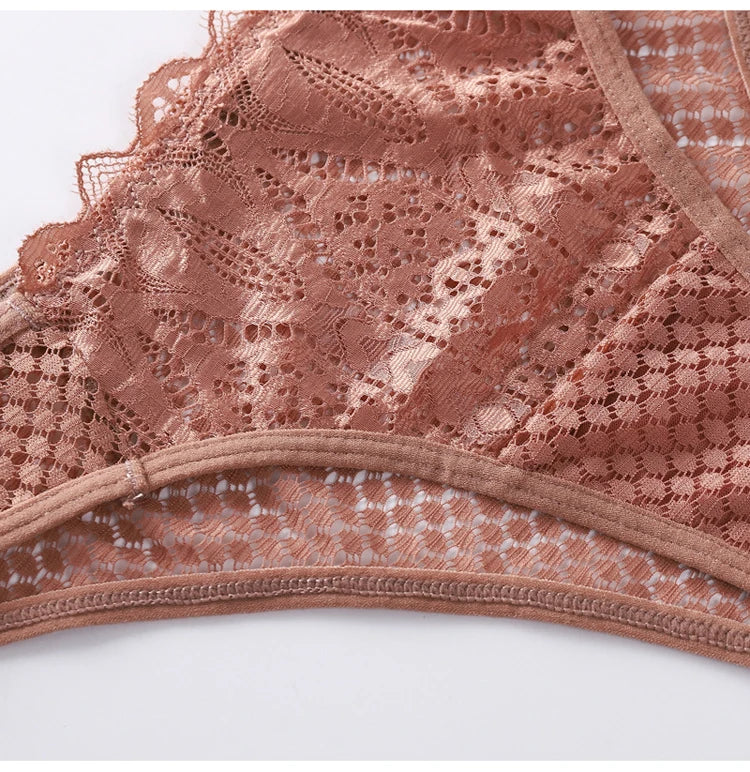 Meet'r-bragas sexis de encaje de cintura baja para mujer, ropa interior transparente de alta elasticidad, Tanga, lencería, Tanga, ropa interior caliente