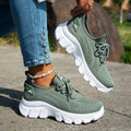 Zapatos de punto para mujer, zapatos ligeros y transpirables para mamá, talla grande, cómodos, antideslizantes, informales, suela plana, sin cordones, primavera 2025