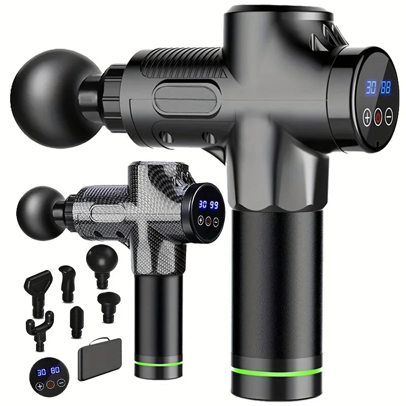 Pistola de masaje de 30 niveles para Fascia, equipo de Fitness eléctrico para relajación muscular profunda, cuerpo, cuello, reducción de ruido, hombre y mujer
