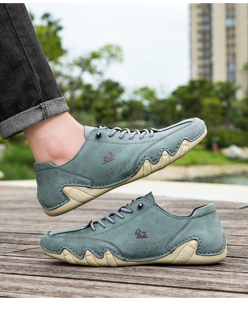 Zapatos de hombre para las cuatro estaciones, nuevos zapatos informales de talla grande, zapatos transpirables de suela suave a la moda para exteriores, zapatos deportivos para caminar para hombre