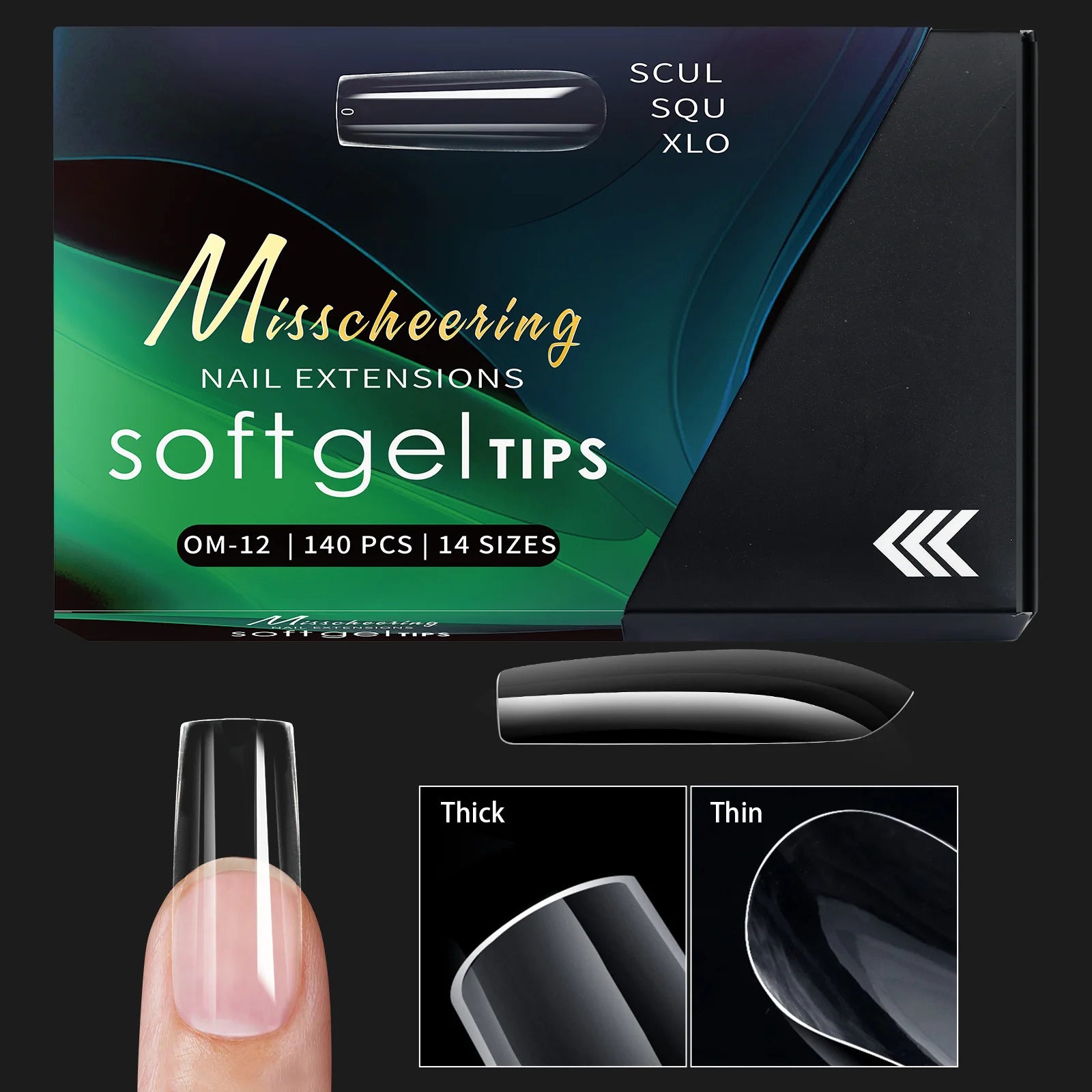 120/140 Uds. Puntas de uñas postizas de aguja de almendra extensión de uñas postizas suaves y transparentes para el hogar DIY salón de uñas manicura prensa en las uñas