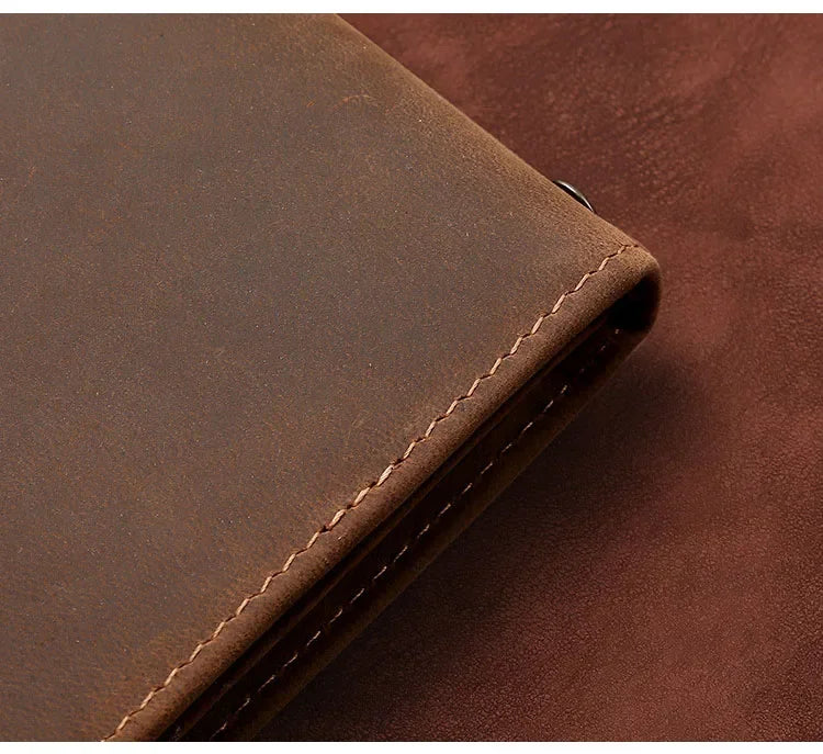 Tarjetero de cuero auténtico para hombre, cartera para documentos de coche, de alta calidad, para licencia de conducir, 8,2x10,5 cm