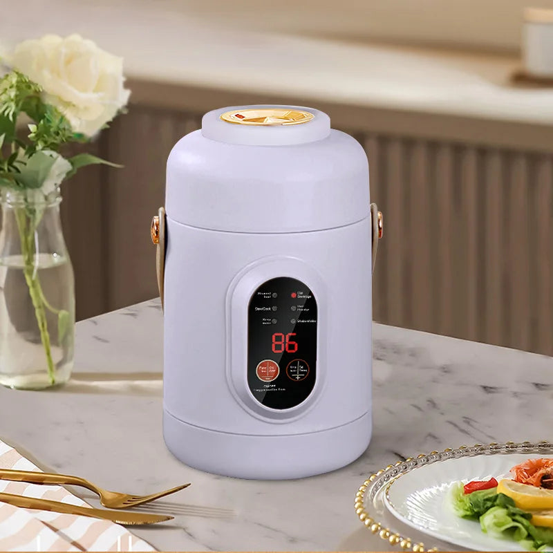 Nueva olla arrocera multifuncional, hervidor eléctrico portátil pequeño de viaje, Cocina eléctrica para el hogar, olla caliente de 110V, enchufe europeo de 220V EE. UU./220V