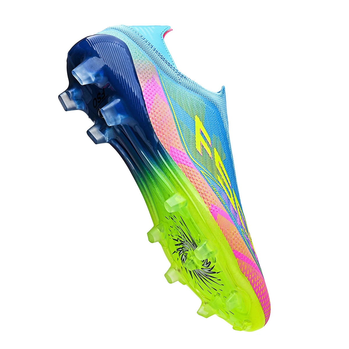 Zapatos de Fútbol Unisex AG/FG para Adultos, Cuero Sintético PU Premium, Tacos Largos de TPU, Antideslizantes, Diseñados para un Rendimiento Máximo