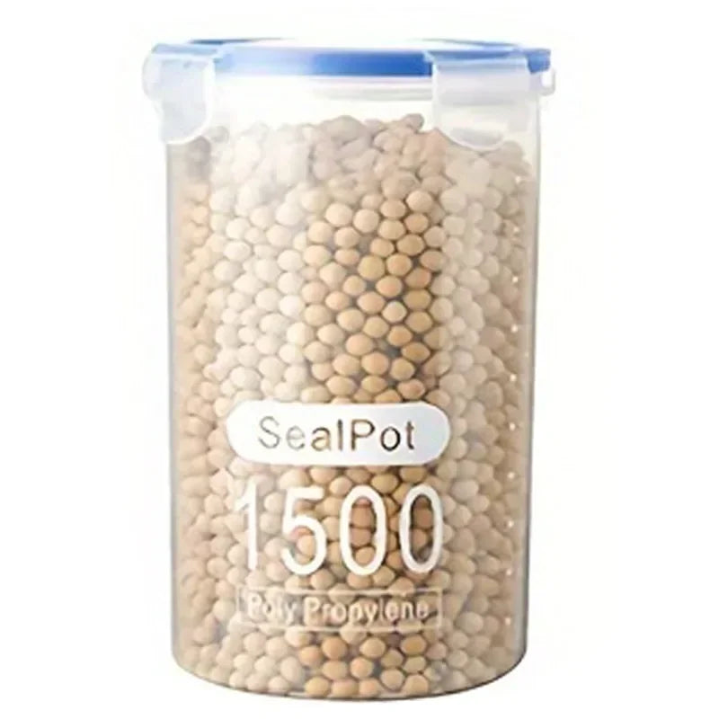 Tanque de almacenamiento de granos, caja de almacenamiento de granos de plástico, tarro de almacenamiento de alimentos, contenedor hermético, organizador de cocina para el hogar, 1 ud.
