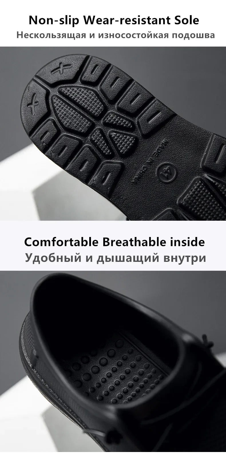 Zapatos de trabajo de cocina para hombre, zapatos de Chef impermeables antideslizantes, zapatos de trabajo informales a la moda para hombre, zapatos de agua para exteriores de talla grande 40-47
