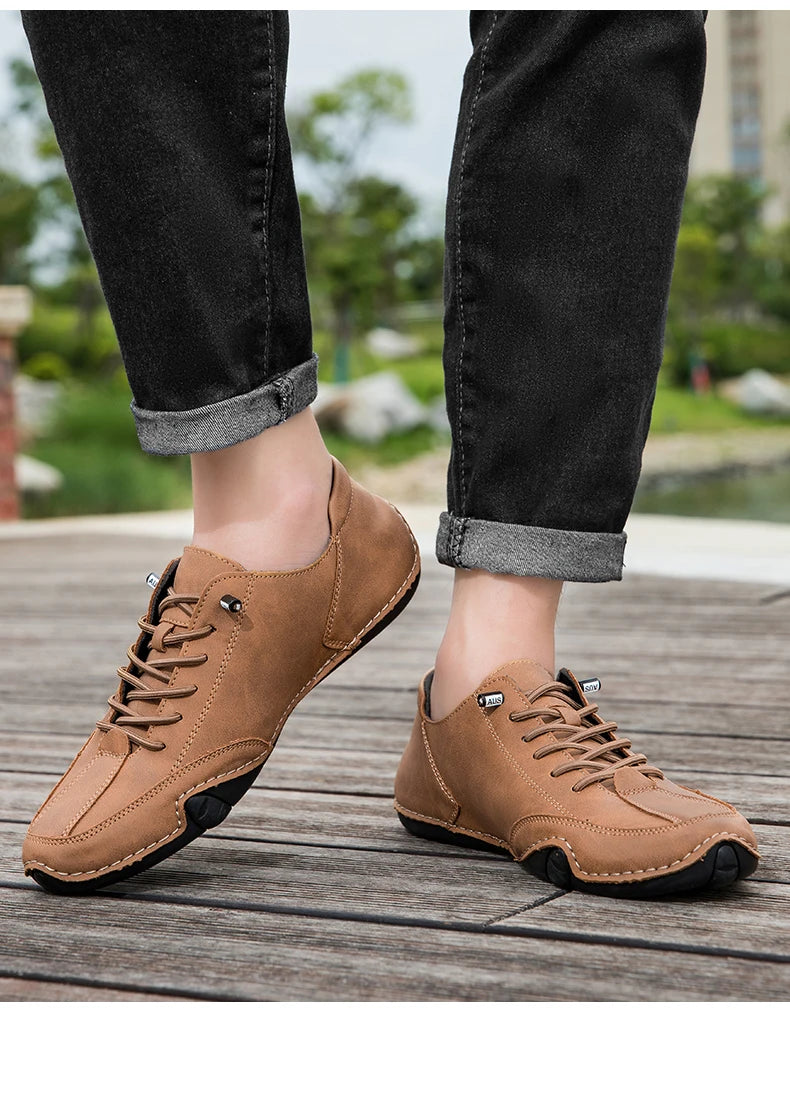 Zapatos de hombre para las cuatro estaciones, nuevos zapatos informales de talla grande, zapatos transpirables de suela suave a la moda para exteriores, zapatos deportivos para caminar para hombre