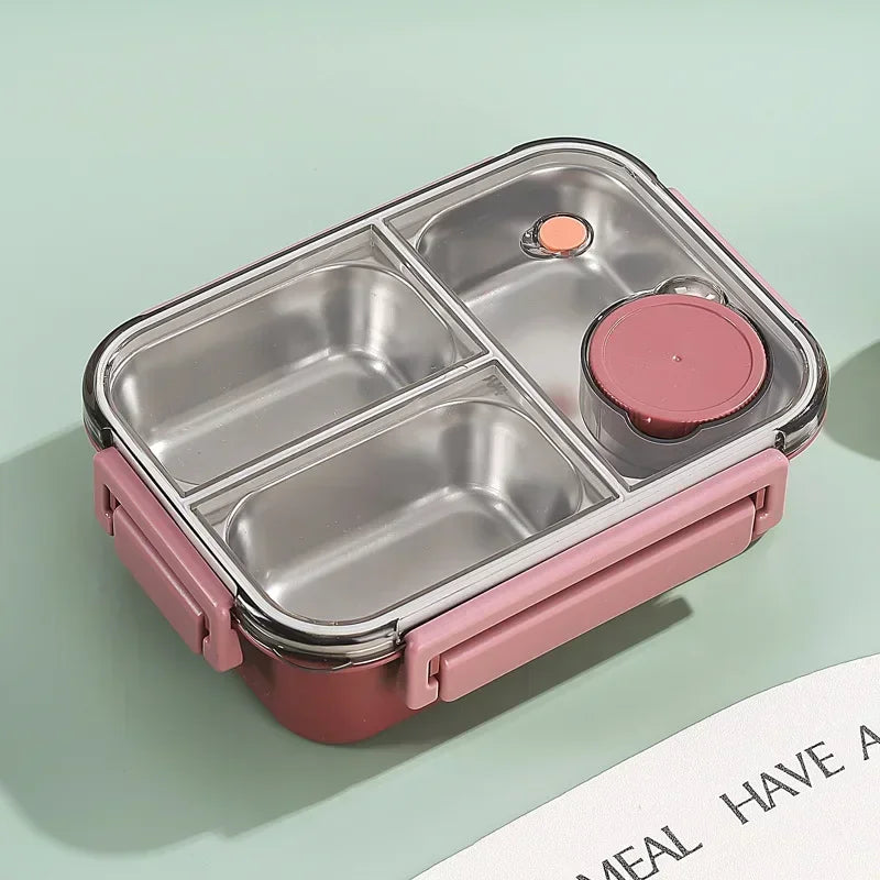 Fiambreras portátiles de 850ml para niños y adultos, caja Bento para sopa térmica, contenedor de almacenamiento de alimentos con calefacción aislada de acero inoxidable