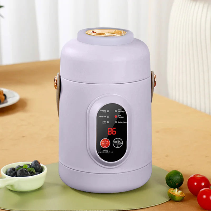 Nueva olla arrocera multifuncional, hervidor eléctrico portátil pequeño de viaje, Cocina eléctrica para el hogar, olla caliente de 110V, enchufe europeo de 220V EE. UU./220V