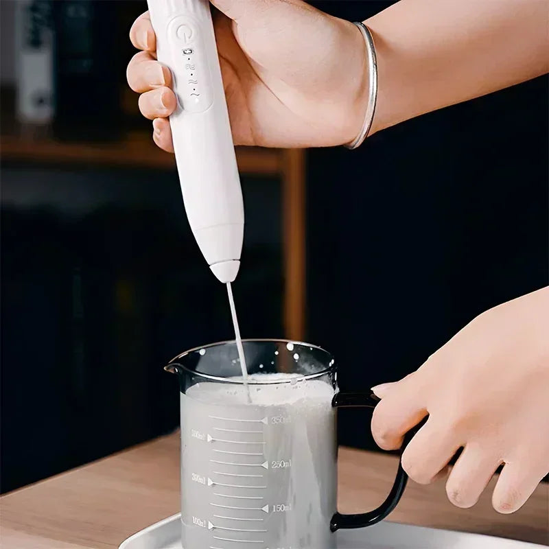 Artículos de cocina 2 en 1, batidor de huevos eléctrico con carga USB, Mini licuadora, accesorios de cocina, mezclador, utensilios para el hogar, barra de doble cabezal